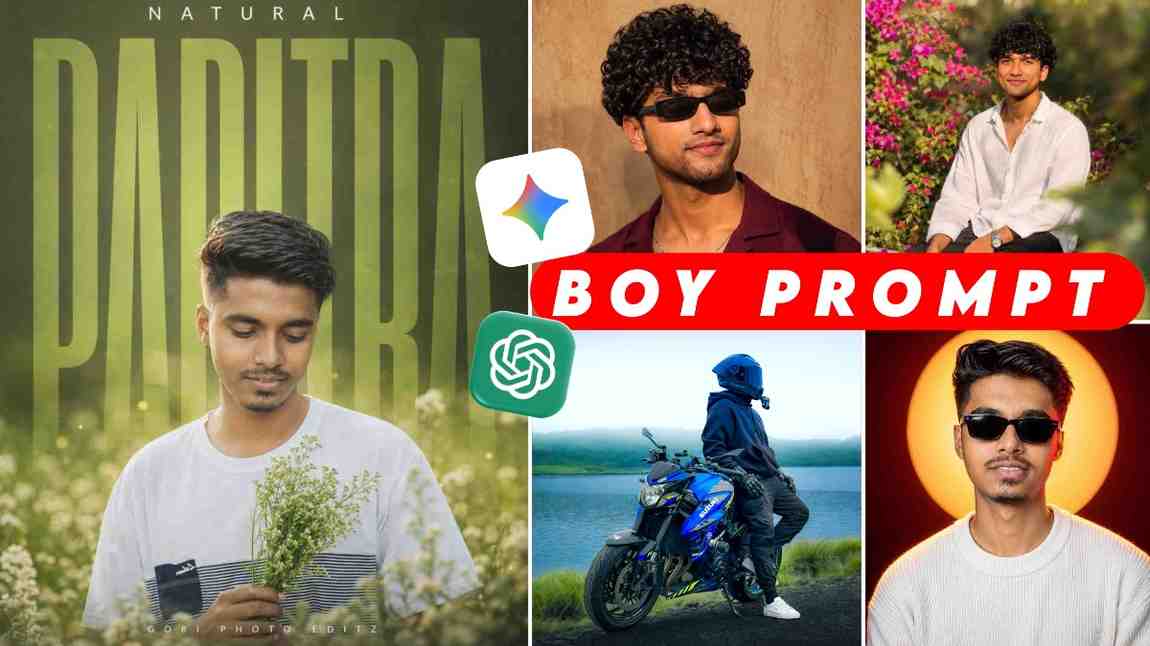 Prompt for gemini ai boy style trending