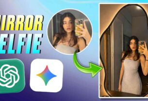 Trending Mirror Selfie Prompt Photo Editing