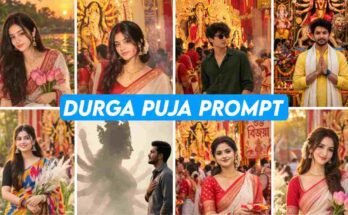 Durga Puja Instagram Trending Photo Editing Prompt for Girl & Boy
